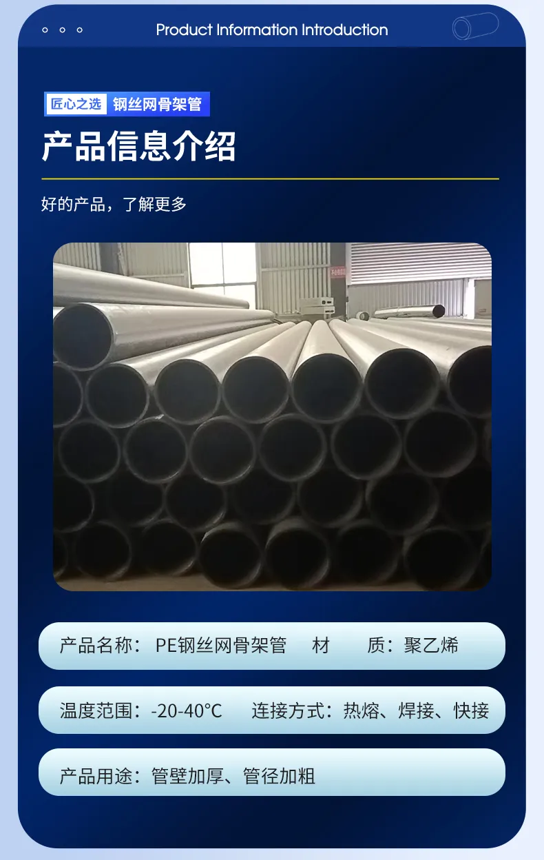 Steel-wire Mesh Reinforced HDPE Pipe 6